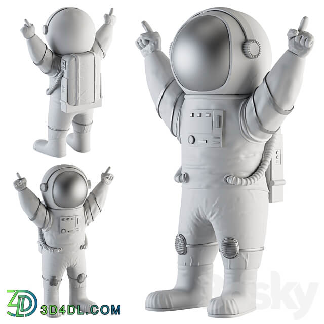 Space man sculpture 3D Models