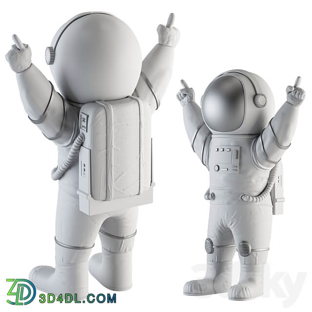 Space man sculpture 3D Models