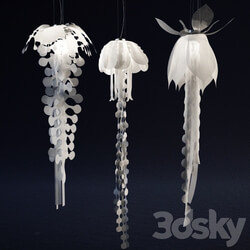 Jellyfish chandelier Pendant light 3D Models 