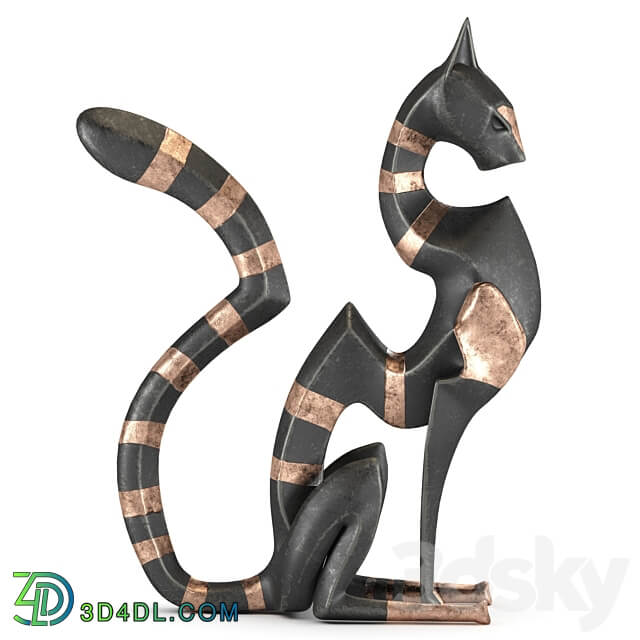 Black cheetah sculpture 3D Models