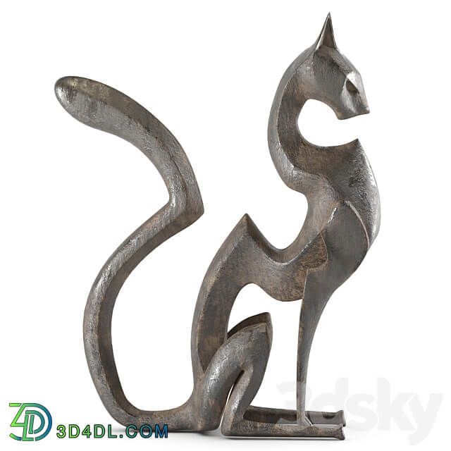 Black cheetah sculpture 3D Models