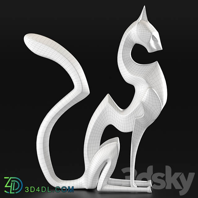 Black cheetah sculpture 3D Models