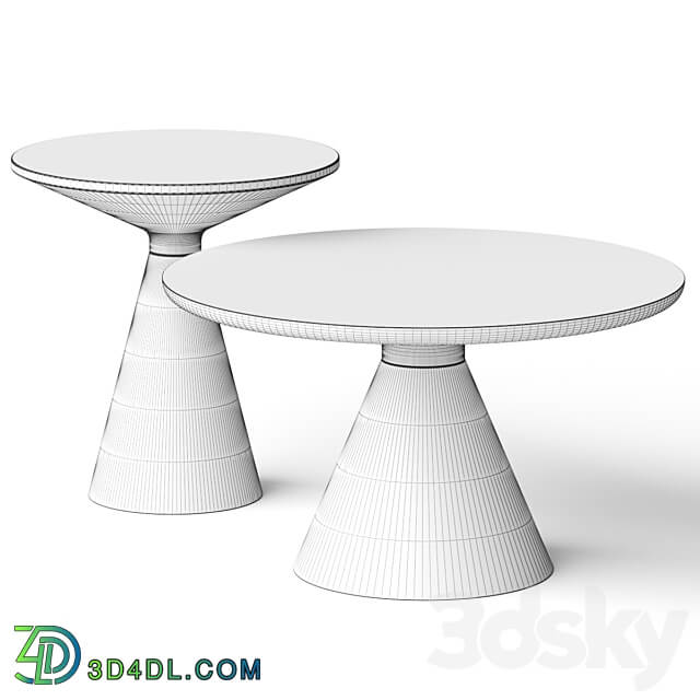 Cosmorelax Vaso Wood Coffee Table by Cosmo 3D Models