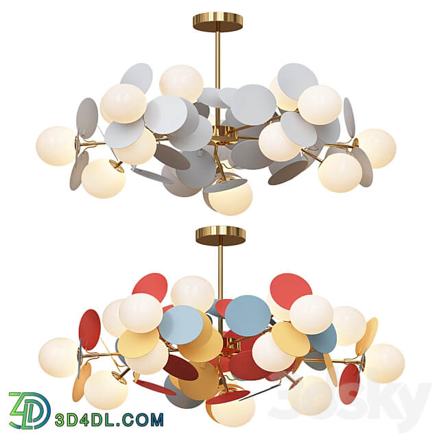 Matisse Colorful Chandelier Pendant light 3D Models