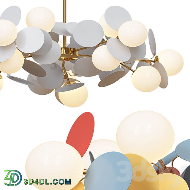 Matisse Colorful Chandelier Pendant light 3D Models