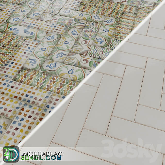 Ceramic Tiles Kerama Marazzi MONPARNACE 3D Models