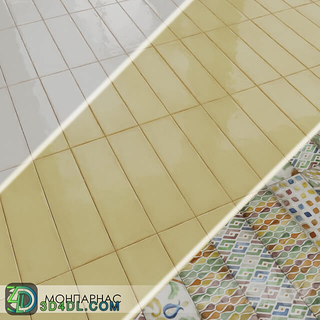 Ceramic Tiles Kerama Marazzi MONPARNACE 3D Models