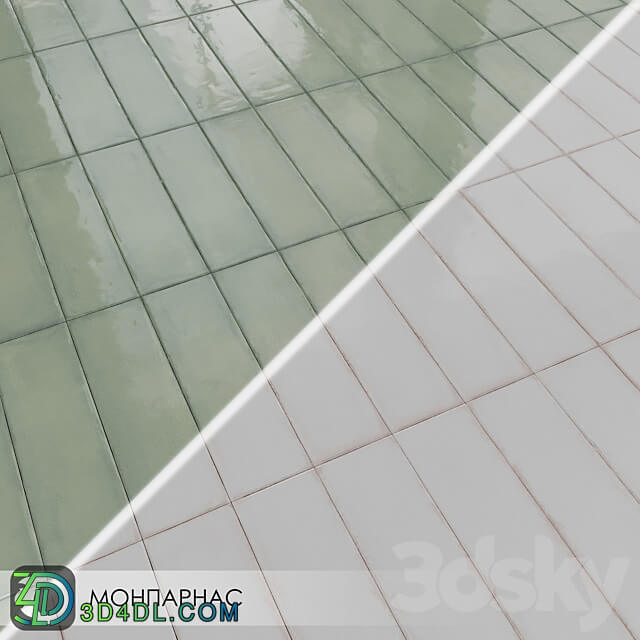 Ceramic Tiles Kerama Marazzi MONPARNACE 3D Models