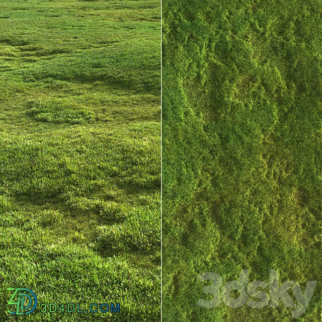 Tileable grass 3D Models