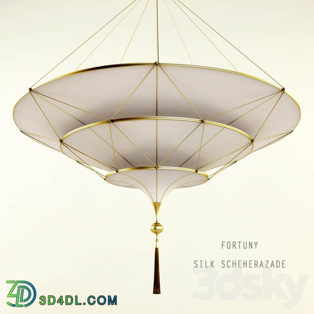 FORTUNY SILK SCHEHERAZADE Pendant light 3D Models