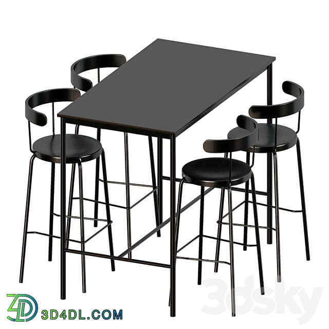 YNGVAR Table Chair 3D Models