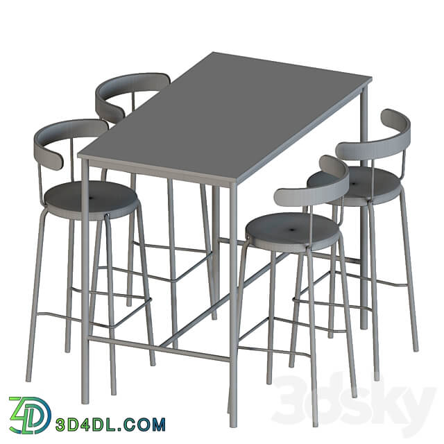 YNGVAR Table Chair 3D Models