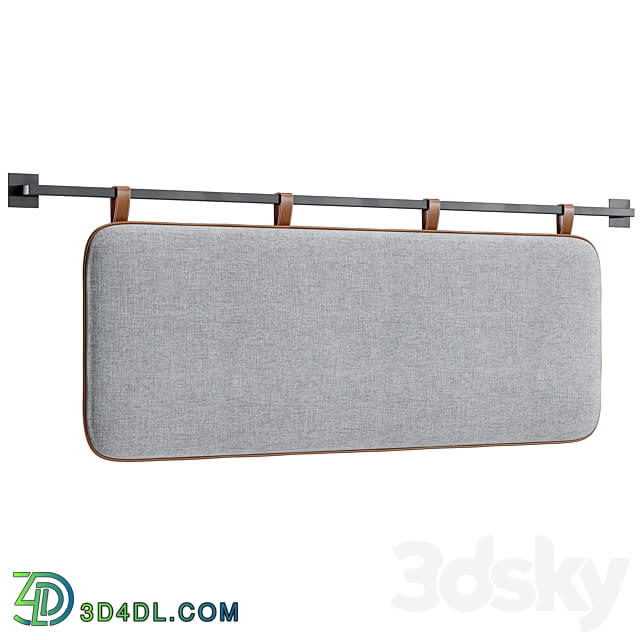 Hanging Pillow Headboard Set 4 3D Models