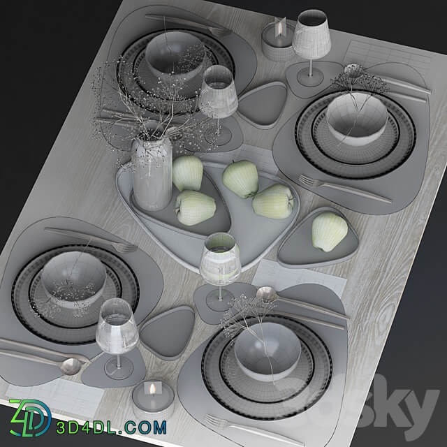 Table setting 71 3D Models