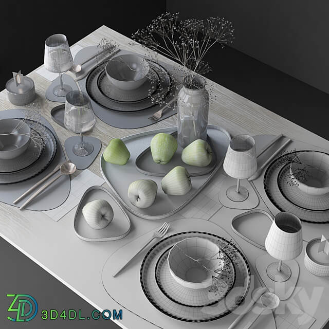 Table setting 71 3D Models