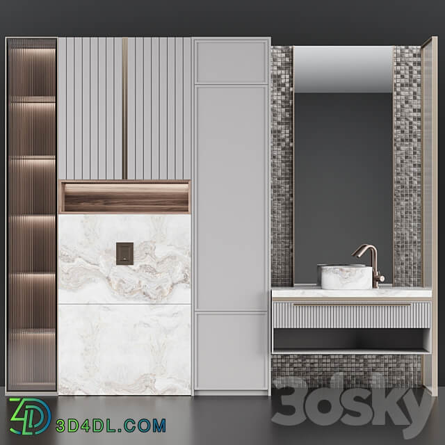 Bathroom console 15 Vray 3D Models