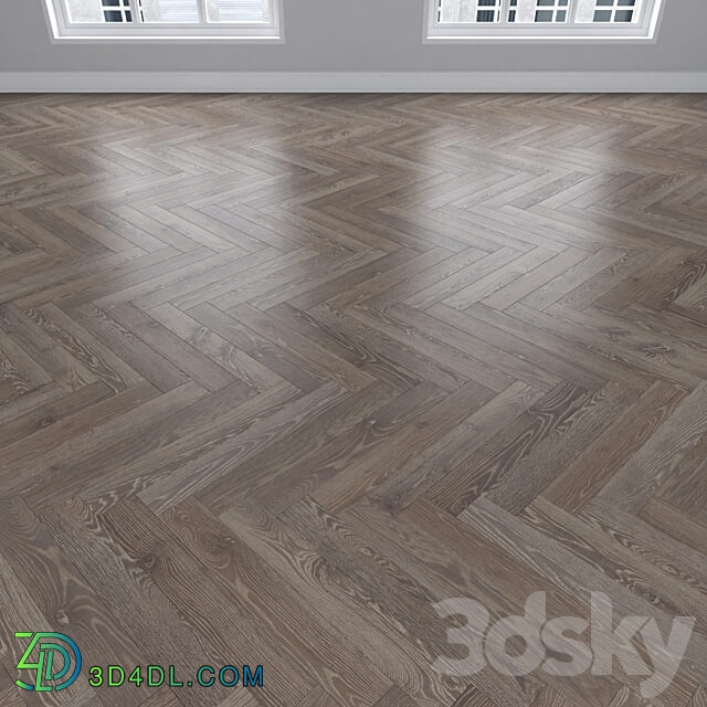 Parquet Oak Wood 3D Models