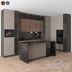 Kitchen Modern 16 Corner Kitchen Kitchen 3D Models 