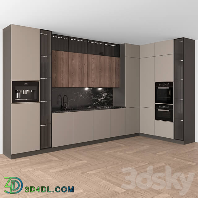 Kitchen Modern 16 Corner Kitchen Kitchen 3D Models