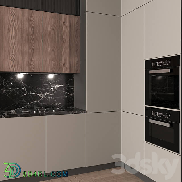 Kitchen Modern 16 Corner Kitchen Kitchen 3D Models