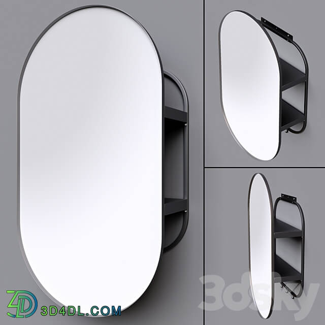 LINDBYN Mirror with storage compartment 3D Models