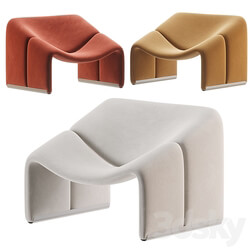 F598 Lounge Chair by Pierre Paulin for Artifort 3D Models 