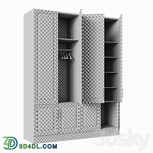 Wardrobe 004 Wardrobe Display cabinets 3D Models