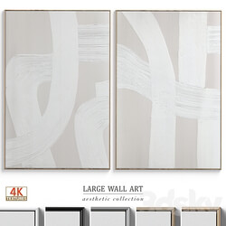 Abstract Textural Plaster Wall Art C 399 3D Models 