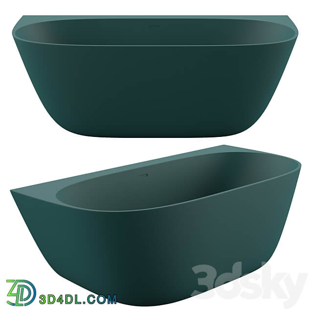 Wall mounted bathtub Salini SOFIA WALL 3D Models