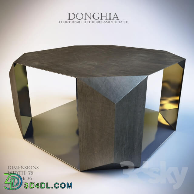 DONGHIA Counterpart to the Origami side table