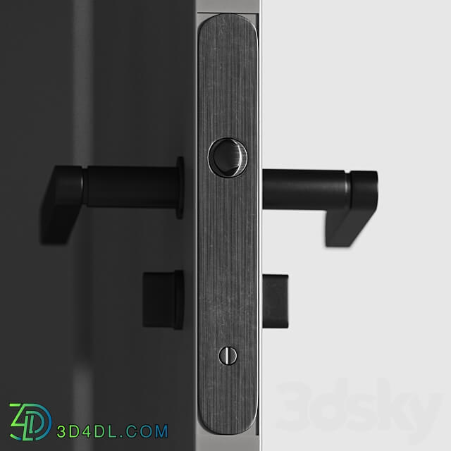 Concealed doors with details 003 3D Models