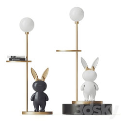 Rabbit Floor Lamp 3D Models 