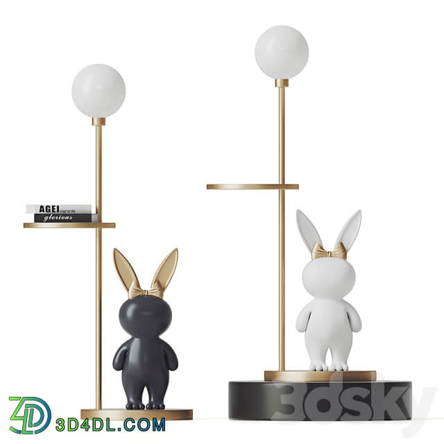 Rabbit Floor Lamp 3D Models