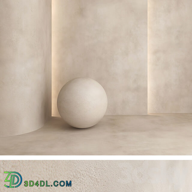 Decorative plaster 30 Stone 3D Models