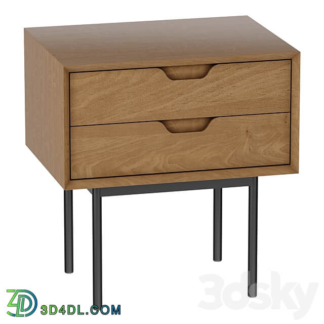 Bedside table with drawers Noyeto Sideboard Chest of drawer 3D Models
