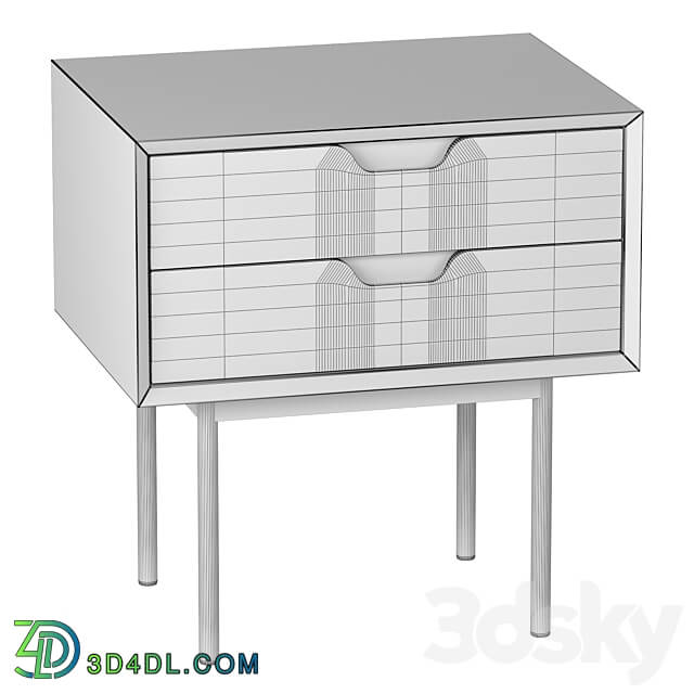 Bedside table with drawers Noyeto Sideboard Chest of drawer 3D Models