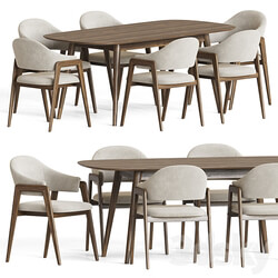 Dining Set 73 Table Chair 3D Models 