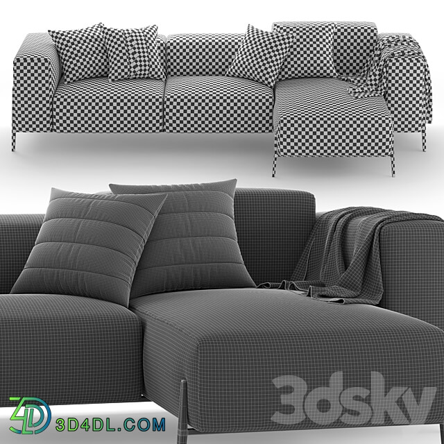 Corner sofa PIANCA ALL IN 3D Models