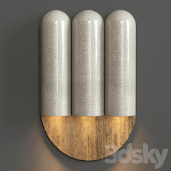 Raku Yaki Triple Sconce 3D Models 