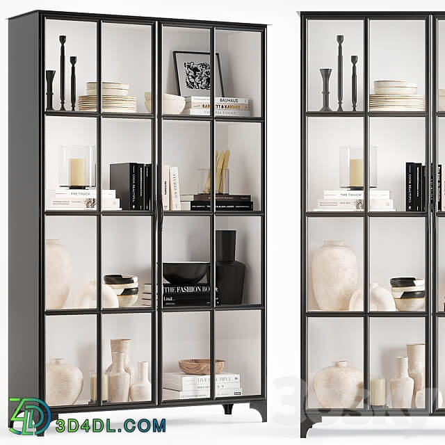 Crate Barrel Kedzie cabinet Wardrobe Display cabinets 3D Models