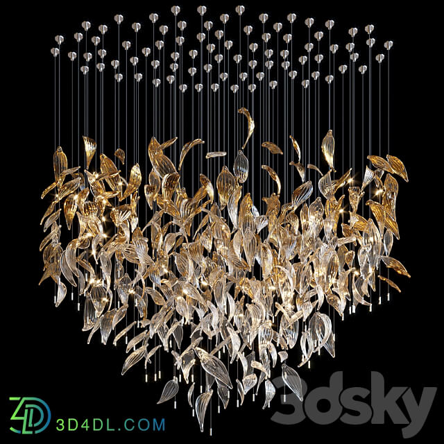 Hanging Arrangement Vargov Design Willow Pendant light 3D Models