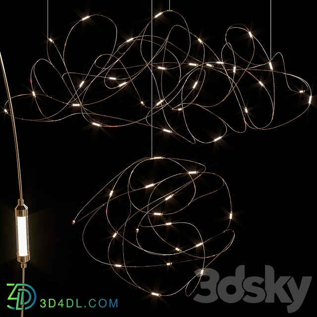 Pendant chandeliers AVALANCHE by Lampatron Pendant light 3D Models