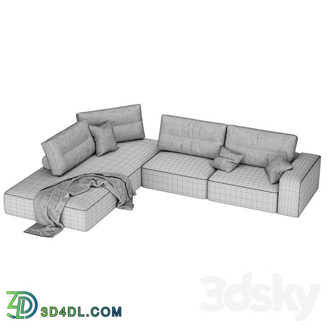 My Taos sofa by Saba Italia 3D Models