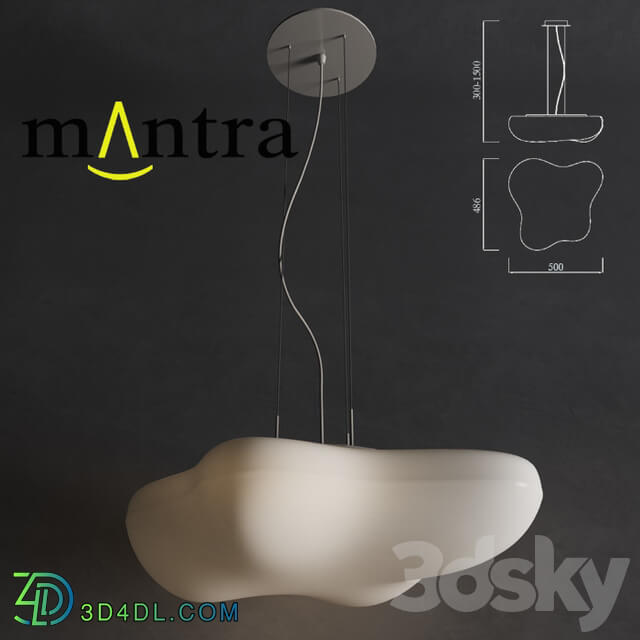 Mantra Eos 1882 1883 Pendant light 3D Models