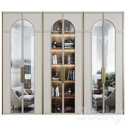 Art Deco Wardrobe 15 Wardrobe Display cabinets 3D Models 