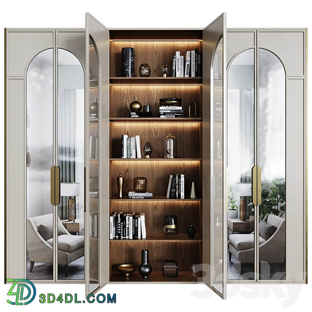 Art Deco Wardrobe 15 Wardrobe Display cabinets 3D Models