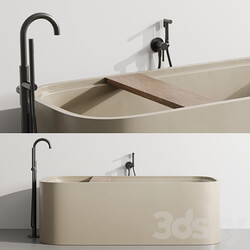 Cocoon Pb Bathtub by Fauset Omnires Y set 3D Models 