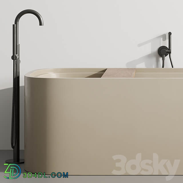 Cocoon Pb Bathtub by Fauset Omnires Y set 3D Models