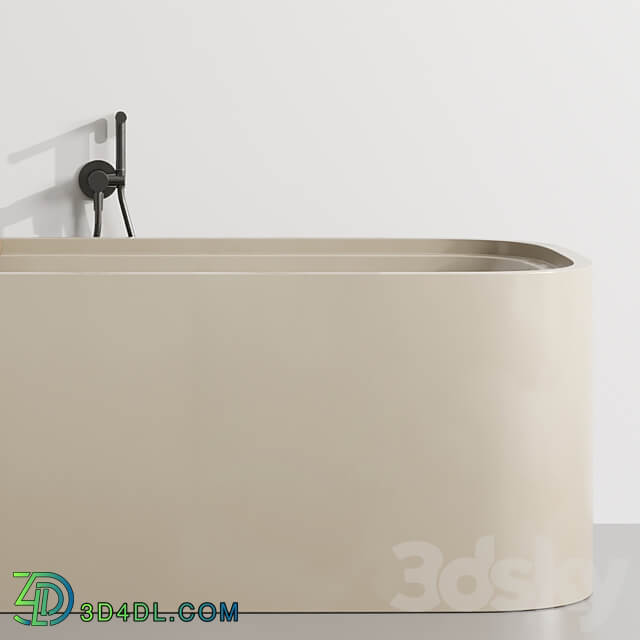 Cocoon Pb Bathtub by Fauset Omnires Y set 3D Models