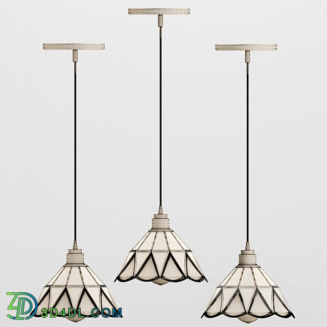 glass pendant light vol02 Pendant light 3D Models